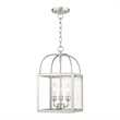 Beaumont Lane Contemporary 3 Light Brushed Nickel Chain Hang/Ceiling Mount