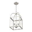 Beaumont Lane Contemporary 3 Light Brushed Nickel Chain Hang/Ceiling Mount