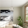 Beaumont Lane Contemporary 3 Light Brushed Nickel Chain Hang/Ceiling Mount
