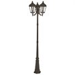 Beaumont Lane Contemporary 3 Light Outdoor Post Lantern in Textured Black