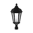 Beaumont Lane Contemporary 3 Light Outdoor Post Lantern in Textured Black