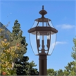 Beaumont Lane Contemporary 3 Light Bronze Outdoor Post Top Lantern