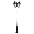 Beaumont Lane Contemporary 3 Light Outdoor Post Lantern in Bronze
