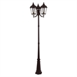 Beaumont Lane Contemporary 3 Light Outdoor Post Lantern in Bronze