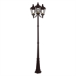 Beaumont Lane Contemporary 3 Light Outdoor Post Lantern in Bronze