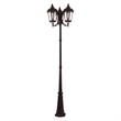 Beaumont Lane Contemporary 3 Light Outdoor Post Lantern in Bronze