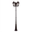 Beaumont Lane Contemporary 3 Light Outdoor Post Lantern in Bronze