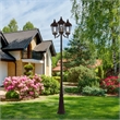 Beaumont Lane Contemporary 3 Light Outdoor Post Lantern in Bronze