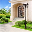 Beaumont Lane Contemporary 3 Light Outdoor Post Lantern in Bronze