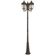 Beaumont Lane Contemporary 3 Light Outdoor Post Lantern in Bronze