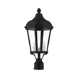 Beaumont Lane Contemporary 2 Light Outdoor Post Lantern in Textured Black