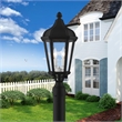 Beaumont Lane Contemporary 2 Light Outdoor Post Lantern in Textured Black