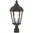 Beaumont Lane Contemporary 2 Light Outdoor Post Lantern in Textured Black