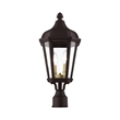 Beaumont Lane Contemporary 2 Light Outdoor Post Lantern in Bronze