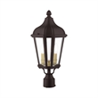 Beaumont Lane Contemporary 2 Light Outdoor Post Lantern in Bronze