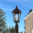 Beaumont Lane Contemporary 2 Light Outdoor Post Lantern in Bronze