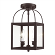 Beaumont Lane Contemporary 2 Light Bronze Chain Hang/Ceiling Mount