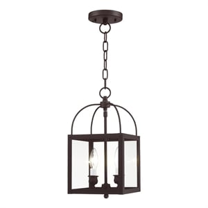 Beaumont Lane Contemporary 2 Light Bronze Chain Hang/Ceiling Mount