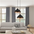Beaumont Lane Transitional 1-Light Metal Single Pendant in Black