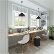 Beaumont Lane Transitional 1-Light Metal Single Pendant in Black