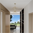Beaumont Lane Transitional 3-Light Metal Convertible Lantern in Antique Brass