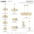Beaumont Lane Transitional 1-Light Metal Single Pendant in Soft Gold