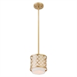 Beaumont Lane Transitional 1-Light Metal Single Pendant in Soft Gold