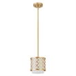 Beaumont Lane Transitional 1-Light Metal Single Pendant in Soft Gold