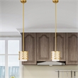 Beaumont Lane Transitional 1-Light Metal Single Pendant in Soft Gold