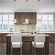 Beaumont Lane Transitional 1-Light Metal Single Pendant in Soft Gold