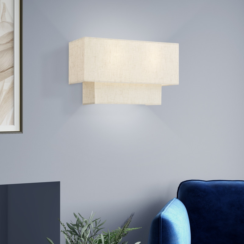Beaumont Lane Contemporary 2 Light ADA Wall Sconce in English Bronze