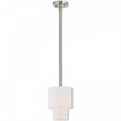 Beaumont Lane Contemporary Mini Pendant Light in Brushed Nickel