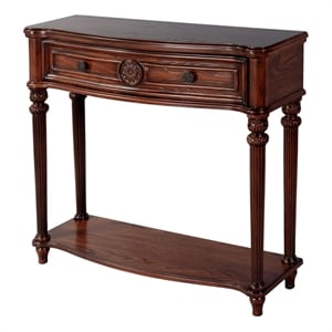 Beaumont Lane Traditional 37&quotW Solid Wood 1 Drawer Console Table