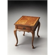 Beaumont Lane Modern Wood Traditional Olive Ash Burl End Table