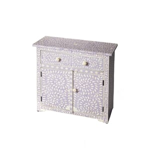 Beaumont Lane Transitional Lavender Bone Inlay Console Chest