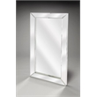Beaumont Lane Contemporary Mirrored Wall Mirror in Silver Finish