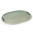 Beaumont Lane Modern Transitional Solid Wood Serving Tray in Green