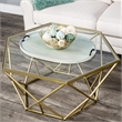 Beaumont Lane Modern Transitional Solid Wood Serving Tray in Green