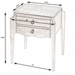 Beaumont Lane Modern Transitional Wood End Table - Olive Ash Brown
