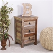 Beaumont Lane Modern Wood Coastal Rustic Accent Chest in Multi-Color