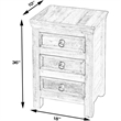Beaumont Lane Modern Wood Coastal Rustic Accent Chest in Multi-Color