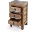 Beaumont Lane Modern Wood Coastal Rustic Accent Chest in Multi-Color