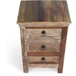 Beaumont Lane Modern Wood Coastal Rustic Accent Chest in Multi-Color