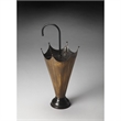 Beaumont Lane Metal Antique Brass Umbrella Stand Circular 12