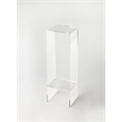 Beaumont Lane Contemporary Acrylic End Table/Plant Stand - Clear