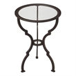 Beaumont Lane Modern Transitional Metal End Table in Black Finish