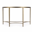 Beaumont Lane Metal Antique Gold Console Table Demilune 50