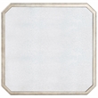 Beaumont Lane Contemporary Mirrored Accent Table in Silver Finish