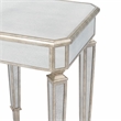 Beaumont Lane Contemporary Mirrored Accent Table in Silver Finish