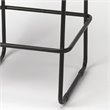 Beaumont Lane Contemporary Leather Bar Stool in Brown Finish